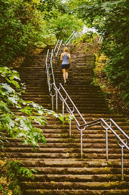 subir escaleras. Gimnasio gratis
